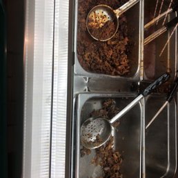 two serving trays of food