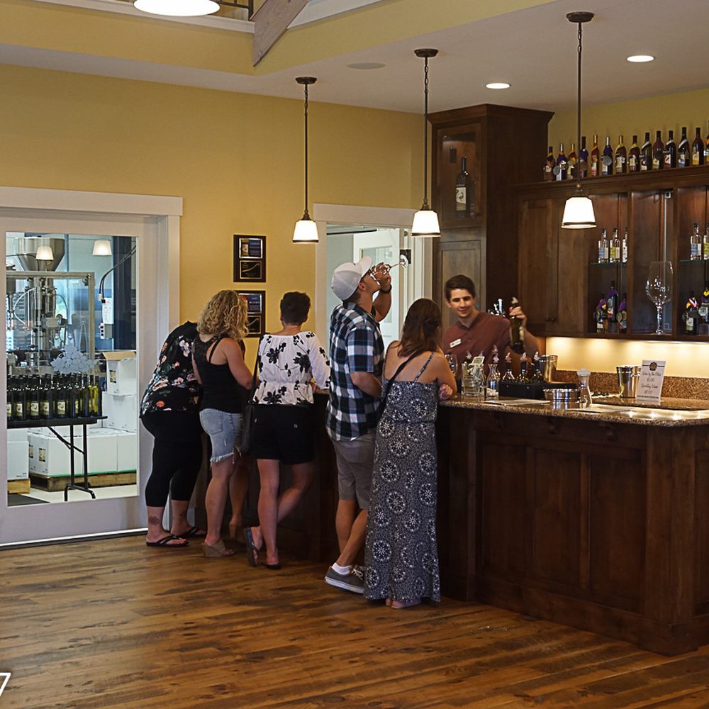 River Bend Winery & Distillery - Step up to the wine tasting bar! - Wineries Near Me - Chippewa Falls, Wisconsin River Bend Winery & Distillery - Step up to the wine tasting bar! - Wineries Near Me - Chippewa Falls, Wisconsin