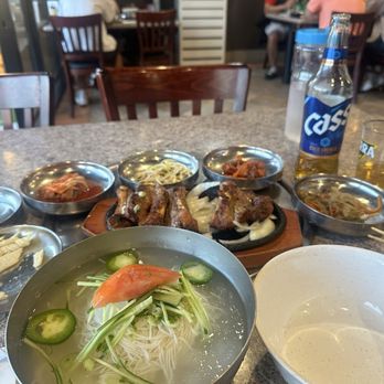 Kote Dae Ji Korean BBQ - 동침이국수 and salt pork ribs - Korean Near Me - La Mirada, California