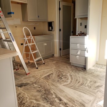 Alpha House Construct Corp. - Kitchen floor and cabinets - General Contractors Near Me - Morton Grove, Illinois