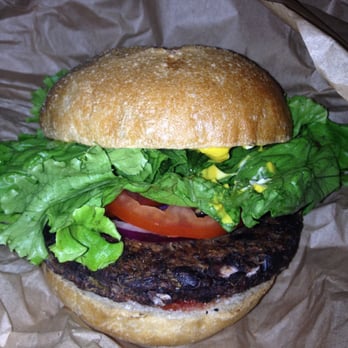 Evolution Fast Food - Black bean burger.. - Vegetarian Near Me - San Diego, California