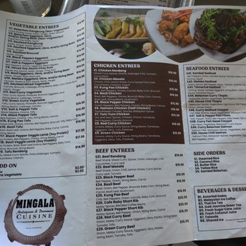 Mingala Restaurant - Menu - Burmese Near Me - Newark, California Mingala Restaurant - Menu - Burmese Near Me - Newark, California