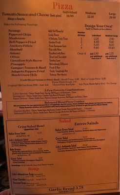 Menu photo 1 Lido Pizza Van Nuys, CA