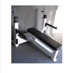 Strength Equipment - No. 316FS  Olympic 4" Monster Bench Press with Adj. Safety Arms