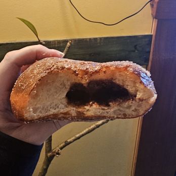 Aloha Snacks - Inside of Nutella malasada - Hawaiian Near Me - Virginia Beach, Virginia