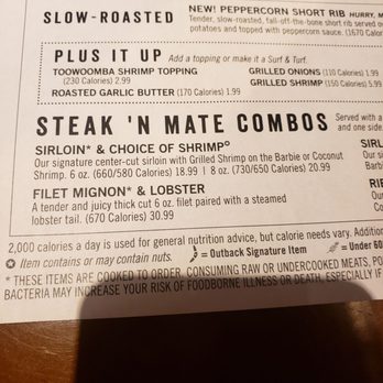 Outback Steakhouse - Good options on a limited items - Steakhouses Near Me - Louisville, Kentucky