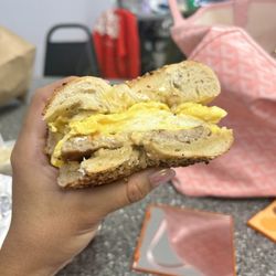 A Touch Of Class Bagels - Sausage egg+ cheese
