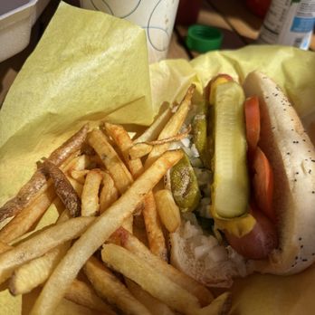 Mustard's Last Stand - Chicago-Style Hot Dog yum!! - Hot Dogs Near Me - Denver, Colorado Mustard's Last Stand - Chicago-Style Hot Dog yum!! - Hot Dogs Near Me - Denver, Colorado