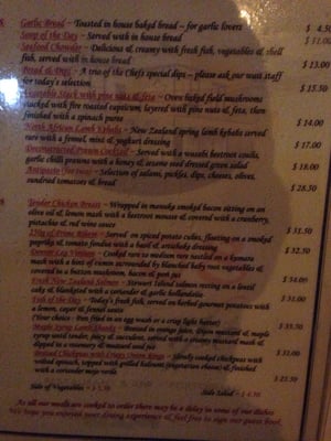 Menu photo 2 1908 Cafe Dunedin City, OTA