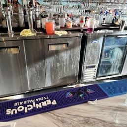 Filthy unattended bar