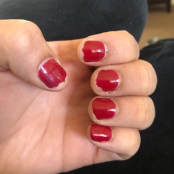 Divas Nails Spa - One week later gel manicure. Not worth the $30 - Nail Salons Near Me - Highland, California Divas Nails Spa - One week later gel manicure. Not worth the $30 - Nail Salons Near Me - Highland, California