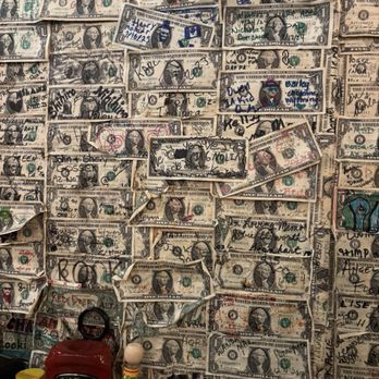 Tortilla Flat Superstition Saloon - Dollar bills - American Near Me - Tortilla Flat, Arizona