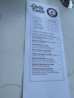 Menu photo 2 Lure Fish House Camarillo, CA