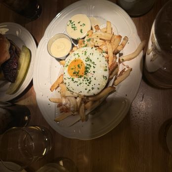 Au Cheval - French Fries with fried egg - Bars Near Me - Chicago, Illinois