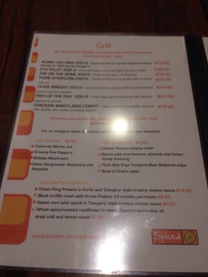 Menu photo 1 Spiced Gourmet Foods Robina, QLD