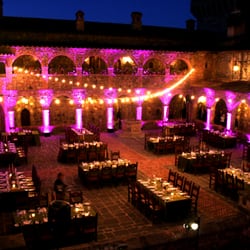 Napa Valley Media - Uplighting, Stage Lighting, and Sound System Rental & Production for the JNR Event at Castello di Amarosa