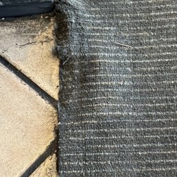 Carpet was torn in many area