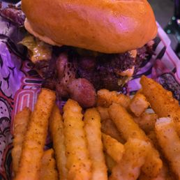 Double meat combo with bacon and regular fries