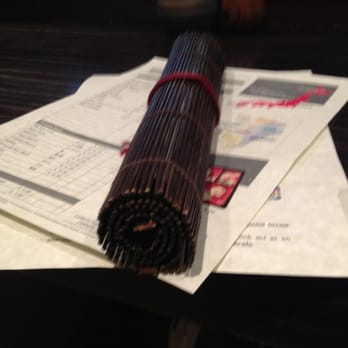 Tei-An - Rolled menu.. Nice touch but unruly to use - Japanese Near Me - Dallas, Texas Tei-An - Rolled menu.. Nice touch but unruly to use - Japanese Near Me - Dallas, Texas