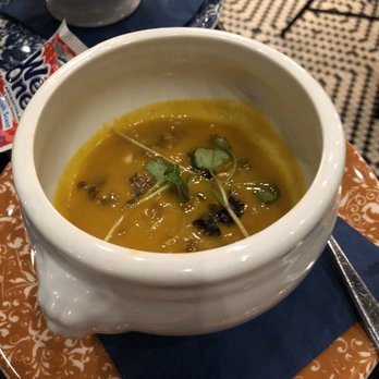 Olin Bar & Kitchen - Carrot Ginger Soup- amazing. - New American Near Me - Detroit, Michigan Olin Bar & Kitchen - Carrot Ginger Soup- amazing. - New American Near Me - Detroit, Michigan