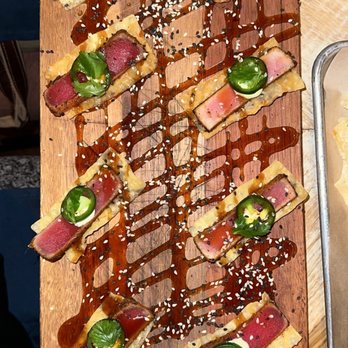 Sidecar Social - Ahi Tuna Nachos - Sports Bars Near Me - Addison, Texas Sidecar Social - Ahi Tuna Nachos - Sports Bars Near Me - Addison, Texas