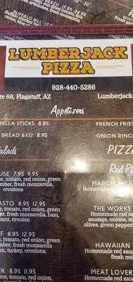 Menu photo 5 Lumberjack Pizza Flagstaff, AZ Menu photo 5 Lumberjack Pizza Flagstaff, AZ