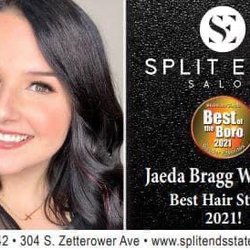 Split Ends Salon - Jaeda Wilburn voted "Best of the Boro" hairstylist for the second year.