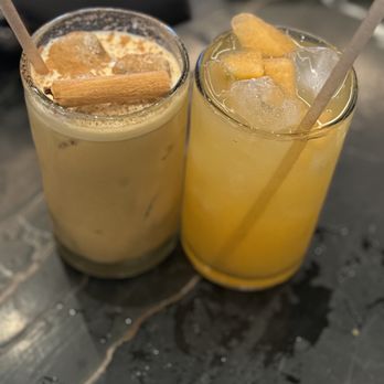 Siempre J.B. - Horchata/Coffee beverage (not on the menu) and the Melon non-alcoholic beverage - Mexican Near Me - Las Vegas, Nevada Siempre J.B. - Horchata/Coffee beverage (not on the menu) and the Melon non-alcoholic beverage - Mexican Near Me - Las Vegas, Nevada