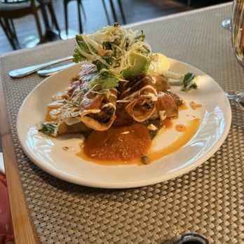 The Grove - Sweet Potato and Kale Enchiladas - New American Near Me - Houston, Texas The Grove - Sweet Potato and Kale Enchiladas - New American Near Me - Houston, Texas