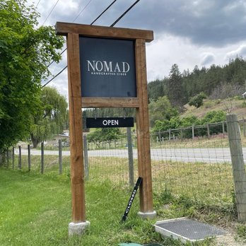 NOMAD Cidery - Sign - Cideries Near Me - Summerland, British Columbia