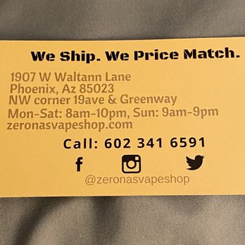Zerona's Vape Shop - Zerona business backside - Tobacco Shops Near Me - Phoenix, Arizona