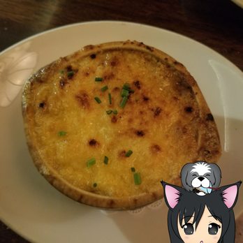 Metropolitan Grill - French onion soup. Love, @eatoutthao - American Near Me - Seattle, Washington