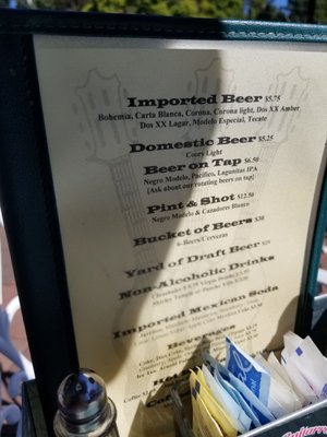 Menu photo 5 Las Guitarras Restaurant Novato, CA