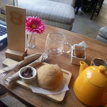 PappaRoti - nutella bun and ginger thai tea! - Coffee & Tea Near Me - Vancouver, British Columbia
