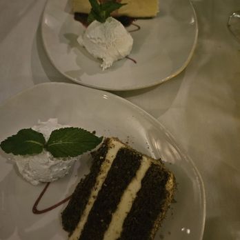 Benjamin Steakhouse - Christmas Eve Dinner - 12/24/25. Cheesecake & Carrot Cake. So Delicious! - Steakhouses Near Me - New York, New York
