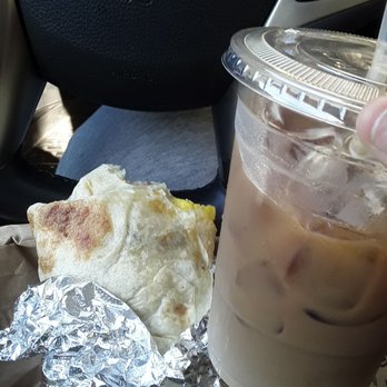 A'Roma Roasters - Bacon breakfast burrito and vanilla soy iced Latte - Coffee & Tea Near Me - Santa Rosa, California A'Roma Roasters - Bacon breakfast burrito and vanilla soy iced Latte - Coffee & Tea Near Me - Santa Rosa, California
