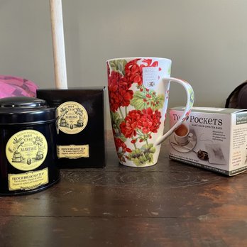 Gethsemane Garden Center - French breakfast tea, English mug, and tea pickets for drinking loose tea. - Nurseries & Gardening Near Me - Chicago, Illinois Gethsemane Garden Center - French breakfast tea, English mug, and tea pickets for drinking loose tea. - Nurseries & Gardening Near Me - Chicago, Illinois