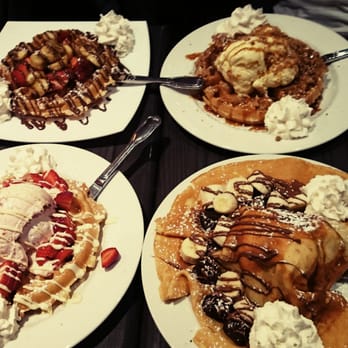 Demetres Danforth - Three waffles and a crepe - Desserts Near Me - Toronto, Ontario Demetres Danforth - Three waffles and a crepe - Desserts Near Me - Toronto, Ontario