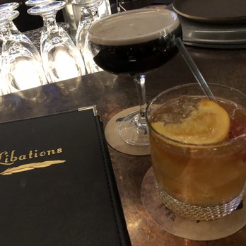 Jackdaw - Lovely Day Martini with Guinness, Ketelone, and Marble Moonlight espresso. The Jackdaw made with Jameson, sweet vermouth, orange bitter - New American Near Me - Aurora, Colorado