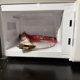 Food left so clearly not cleaned Food left so clearly not cleaned