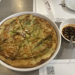 Seafood and Scallion Pancake Seafood and Scallion Pancake