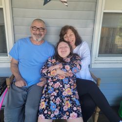 Michael Costello, DMD - Patient Thomas Garofano with wife and granddaughter