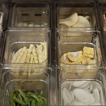 YGF Malatang - Additional veggies at the raw buffet station - Hot Pot Near Me - San Diego, California