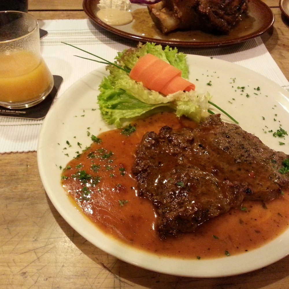 Mlejnice - Steak with spicy sauce! Me like!!! - Czech Near Me - Prague, Puerto Rico