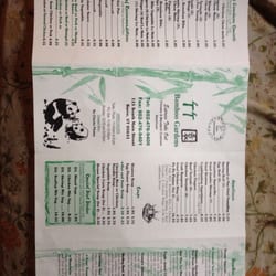 Bamboo Garden - Menu side 1