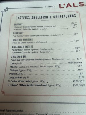 Menu photo 4 L'Alsace Paris, 75 Menu photo 4 L'Alsace Paris, 75