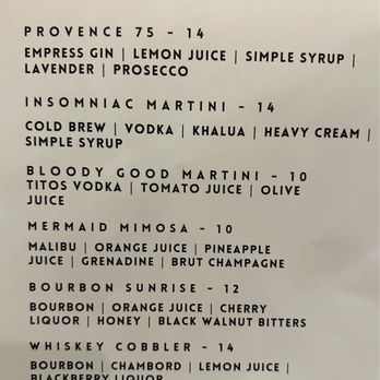 508 Locals - Brunch cocktail menu - American Near Me - Norfolk, Virginia