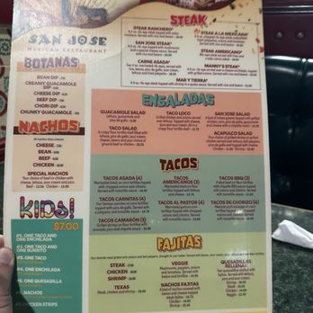 San Jose Mexican Restaurant - Menu 9/24/26 - Mexican Near Me - Lugoff, South Carolina San Jose Mexican Restaurant - Menu 9/24/26 - Mexican Near Me - Lugoff, South Carolina
