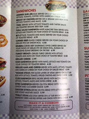 Menu photo 5 Legend's Coney Express Eastpointe, MI