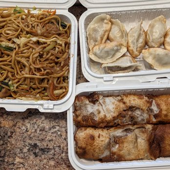 88 Bao Bao - Chicken lo mein, pan fried vegetable and pork dumplings, and beef roll - Dim Sum Near Me - Dublin, California